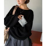 立体スリーブで叶える、こなれシルエット。コクーンスリーブシンプルプルオーバーニッ… | Classical Elf  | 詳細画像14 