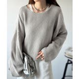 立体スリーブで叶える、こなれシルエット。コクーンスリーブシンプルプルオーバーニッ… | Classical Elf  | 詳細画像16 