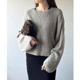 立体スリーブで叶える、こなれシルエット。コクーンスリーブシンプルプルオーバーニッ… | Classical Elf  | 詳細画像19 