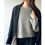 立体スリーブで叶える、こなれシルエット。コクーンスリーブシンプルプルオーバーニッ… | Classical Elf  | 詳細画像20 