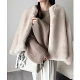 立体スリーブで叶える、こなれシルエット。コクーンスリーブシンプルプルオーバーニッ… | Classical Elf  | 詳細画像34 