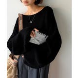 立体スリーブで叶える、こなれシルエット。コクーンスリーブシンプルプルオーバーニッ… | Classical Elf  | 詳細画像43 