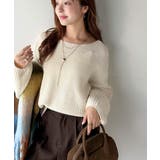 立体スリーブで叶える、こなれシルエット。コクーンスリーブシンプルプルオーバーニッ… | Classical Elf  | 詳細画像2 