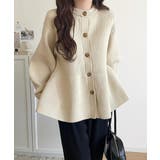 着るだけでメリハリ美人♪シーンで選べる2way仕様。2wayペプラムニットカーデ… | Classical Elf  | 詳細画像6 