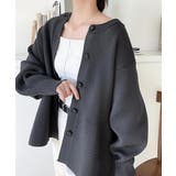 着るだけでメリハリ美人♪シーンで選べる2way仕様。2wayペプラムニットカーデ… | Classical Elf  | 詳細画像30 