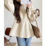 着るだけでメリハリ美人♪シーンで選べる2way仕様。2wayペプラムニットカーデ… | Classical Elf  | 詳細画像3 