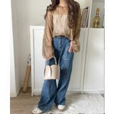 ゆるっと抜け感漂う！透かし編みケーブルオーバーサイズニット（長袖） | Classical Elf  | 詳細画像23 