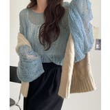 ゆるっと抜け感漂う！透かし編みケーブルオーバーサイズニット（長袖） | Classical Elf  | 詳細画像30 