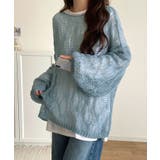 ゆるっと抜け感漂う！透かし編みケーブルオーバーサイズニット（長袖） | Classical Elf  | 詳細画像31 