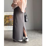 スリット位置自由自在。マルチWAYニットナロースカート（ロング丈） | Classical Elf  | 詳細画像16 