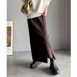 スリット位置自由自在。マルチWAYニットナロースカート（ロング丈） | Classical Elf  | 詳細画像26 