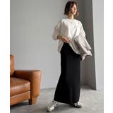 スリット位置自由自在。マルチWAYニットナロースカート（ロング丈） | Classical Elf  | 詳細画像2 