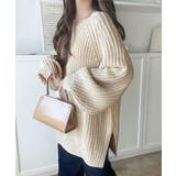 後ろ姿まで抜け感UP♪ケーブル編みバックデザイン×ルース片畦ビッグラグランニット… | Classical Elf | 詳細画像7