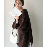 後ろ姿まで抜け感UP♪ケーブル編みバックデザイン×ルース片畦ビッグラグランニット… | Classical Elf | 詳細画像15