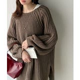 後ろ姿まで抜け感UP♪ケーブル編みバックデザイン×ルース片畦ビッグラグランニット… | Classical Elf | 詳細画像21