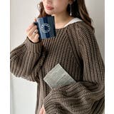 後ろ姿まで抜け感UP♪ケーブル編みバックデザイン×ルース片畦ビッグラグランニット… | Classical Elf | 詳細画像24