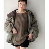 後ろ姿まで抜け感UP♪ケーブル編みバックデザイン×ルース片畦ビッグラグランニット… | Classical Elf | 詳細画像26