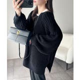 後ろ姿まで抜け感UP♪ケーブル編みバックデザイン×ルース片畦ビッグラグランニット… | Classical Elf | 詳細画像32