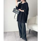 後ろ姿まで抜け感UP♪ケーブル編みバックデザイン×ルース片畦ビッグラグランニット… | Classical Elf | 詳細画像36