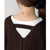 後ろ姿まで抜け感UP♪ケーブル編みバックデザイン×ルース片畦ビッグラグランニット… | Classical Elf | 詳細画像41