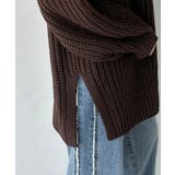 後ろ姿まで抜け感UP♪ケーブル編みバックデザイン×ルース片畦ビッグラグランニット… | Classical Elf | 詳細画像43