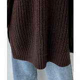 後ろ姿まで抜け感UP♪ケーブル編みバックデザイン×ルース片畦ビッグラグランニット… | Classical Elf | 詳細画像44