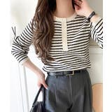 もっちり柔らかな風合い。ミニケーブル編みヘンリーネックニット（長袖） | Classical Elf  | 詳細画像10 