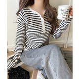 もっちり柔らかな風合い。ミニケーブル編みヘンリーネックニット（長袖） | Classical Elf  | 詳細画像12 