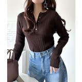 もっちり柔らかな風合い。ミニケーブル編みヘンリーネックニット（長袖） | Classical Elf  | 詳細画像33 