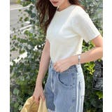 シンプルな心地よさ。半袖ヘンリーミニケーブルニット(半袖) | Classical Elf | 詳細画像7