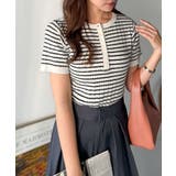 シンプルな心地よさ。半袖ヘンリーミニケーブルニット(半袖) | Classical Elf | 詳細画像12