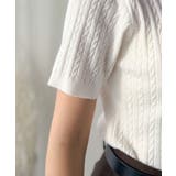 シンプルな心地よさ。半袖ヘンリーミニケーブルニット(半袖) | Classical Elf | 詳細画像30