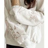 袖に遊び心を忍ばせたラク可愛い一枚♪袖ネコ刺繍裏起毛PO | Classical Elf | 詳細画像23