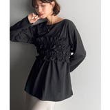 ブラック | 甘すぎない大人なフェミニン◎フリルビスチェベルトセットカットソートップス | Classical Elf