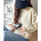 ゆったりなのに上品でキチンと見え。ミラノリブ袖先ゴールドボタンプルオーバー | Classical Elf  | 詳細画像5 