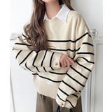 ゆったりなのに上品でキチンと見え。ミラノリブ袖先ゴールドボタンプルオーバー | Classical Elf  | 詳細画像11 