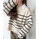 ゆったりなのに上品でキチンと見え。ミラノリブ袖先ゴールドボタンプルオーバー | Classical Elf  | 詳細画像16 