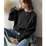 ゆったりなのに上品でキチンと見え。ミラノリブ袖先ゴールドボタンプルオーバー | Classical Elf  | 詳細画像24 