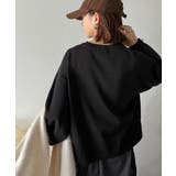 ゆったりなのに上品でキチンと見え。ミラノリブ袖先ゴールドボタンプルオーバー | Classical Elf  | 詳細画像25 