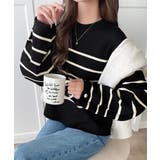 ゆったりなのに上品でキチンと見え。ミラノリブ袖先ゴールドボタンプルオーバー | Classical Elf  | 詳細画像28 