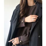 ゆったりなのに上品でキチンと見え。ミラノリブ袖先ゴールドボタンプルオーバー | Classical Elf  | 詳細画像40 