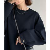 ゆったりなのに上品でキチンと見え。ミラノリブ袖先ゴールドボタンプルオーバー | Classical Elf  | 詳細画像41 