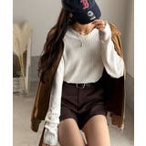 デコルテ美人。着映えVネックシンプルリブニット(長袖) | Classical Elf | 詳細画像6