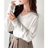 デコルテ美人。着映えVネックシンプルリブニット(長袖) | Classical Elf | 詳細画像10