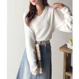 デコルテ美人。着映えVネックシンプルリブニット(長袖) | Classical Elf | 詳細画像12