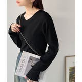 デコルテ美人。着映えVネックシンプルリブニット(長袖) | Classical Elf | 詳細画像17