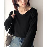 デコルテ美人。着映えVネックシンプルリブニット(長袖) | Classical Elf | 詳細画像18