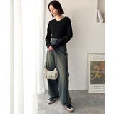 デコルテ美人。着映えVネックシンプルリブニット(長袖) | Classical Elf | 詳細画像19