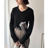 デコルテ美人。着映えVネックシンプルリブニット(長袖) | Classical Elf | 詳細画像20