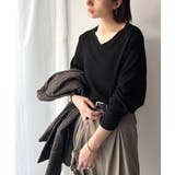 デコルテ美人。着映えVネックシンプルリブニット(長袖) | Classical Elf | 詳細画像22